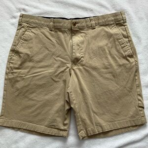Club Room Shorts Flat Front Khaki Mens W36 Inseam 9”